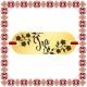 Martisor Bratara Inox Placuta Aurie Nume Iza