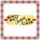 Martisor Bratara Inox Placuta Aurie Nume Ioana