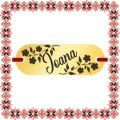 Martisor Bratara Inox Placuta Aurie Nume Ioana
