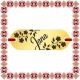 Martisor Bratara Inox Placuta Aurie Nume Jana