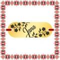 Martisor Bratara Inox Placuta Aurie Nume Jana