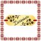 Martisor Bratara Inox Placuta Aurie Nume Lacramioara