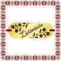 Martisor Bratara Inox Placuta Aurie Nume Lacramioara