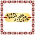 Martisor Bratara Inox Placuta Aurie Nume Larisa