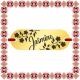 Martisor Bratara Inox Placuta Aurie Nume Jasmine