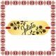 Martisor Bratara Inox Placuta Aurie Nume Julieta