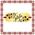 Martisor Bratara Inox Placuta Aurie Nume Julieta