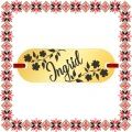 Martisor Bratara Inox Placuta Aurie Nume Ingrid