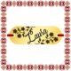 Martisor Bratara Inox Placuta Aurie Nume Laura