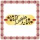 Martisor Bratara Inox Placuta Aurie Nume Lavinia