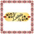 Martisor Bratara Inox Placuta Aurie Nume Lavinia