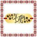 Martisor Bratara Inox Placuta Aurie Nume Letitia