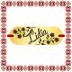 Martisor Bratara Inox Placuta Aurie Nume Lidia