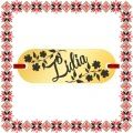 Martisor Bratara Inox Placuta Aurie Nume Lidia