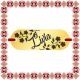 Martisor Bratara Inox Placuta Aurie Nume Livia