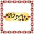 Martisor Bratara Inox Placuta Aurie Nume Liliana