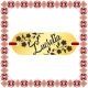 Martisor Bratara Inox Placuta Aurie Nume Lucretia