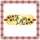 Martisor Bratara Inox Placuta Aurie Nume Lucia