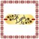 Martisor Bratara Inox Placuta Aurie Nume Lumi