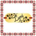Martisor Bratara Inox Placuta Aurie Nume Lumi