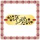 Martisor Bratara Inox Placuta Aurie Nume Luiza