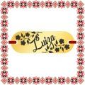 Martisor Bratara Inox Placuta Aurie Nume Luiza