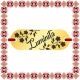 Martisor Bratara Inox Placuta Aurie Nume Luminita