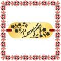 Martisor Bratara Inox Placuta Aurie Nume Luminita