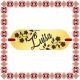 Martisor Bratara Inox Placuta Aurie Nume Luisa