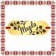 Martisor Bratara Inox Placuta Aurie Nume Magda