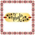 Martisor Bratara Inox Placuta Aurie Nume Magda