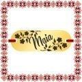 Martisor Bratara Inox Placuta Aurie Nume Maia
