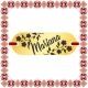 Martisor Bratara Inox Placuta Aurie Nume Mariana
