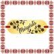 Martisor Bratara Inox Placuta Aurie Nume Margareta