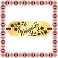 Martisor Bratara Inox Placuta Aurie Nume Margareta