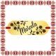 Martisor Bratara Inox Placuta Aurie Nume Marcela