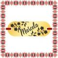 Martisor Bratara Inox Placuta Aurie Nume Marcela