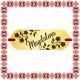 Martisor Bratara Inox Placuta Aurie Nume Magdalena