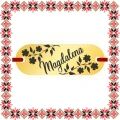 Martisor Bratara Inox Placuta Aurie Nume Magdalena