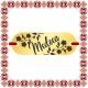 Martisor Bratara Inox Placuta Aurie Nume Medeea