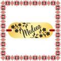 Martisor Bratara Inox Placuta Aurie Nume Medeea