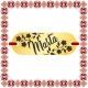 Martisor Bratara Inox Placuta Aurie Nume Marta