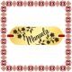 Martisor Bratara Inox Placuta Aurie Nume Manuela