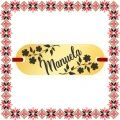 Martisor Bratara Inox Placuta Aurie Nume Manuela