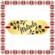 Martisor Bratara Inox Placuta Aurie Nume Melinda