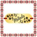 Martisor Bratara Inox Placuta Aurie Nume Melinda