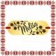 Martisor Bratara Inox Placuta Aurie Nume Melisa