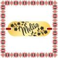 Martisor Bratara Inox Placuta Aurie Nume Melisa