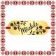 Martisor Bratara Inox Placuta Aurie Nume Mirabela