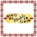 Martisor Bratara Inox Placuta Aurie Nume Mirabela